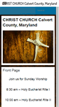 Mobile Screenshot of christchurchcalvert.org